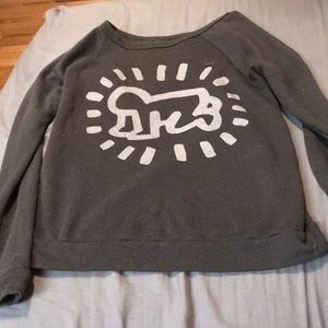 Obey Keith Haring lightweight sweater